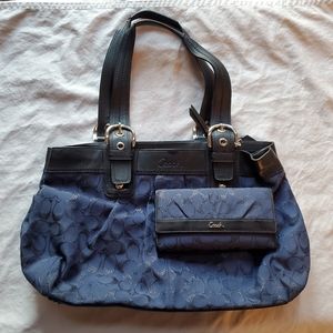 Coach bag and wallet